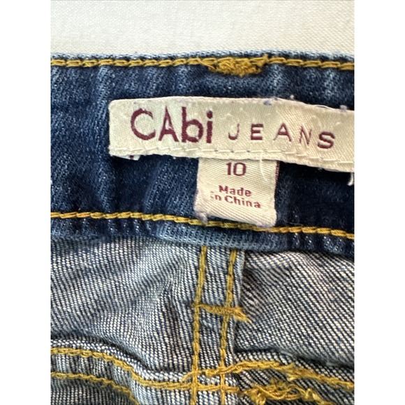 Cabi Women's Jeans Size 10‎ Style 514 Straight Leg Dark Wash Pants Denim Blue - Picture 3 of 5
